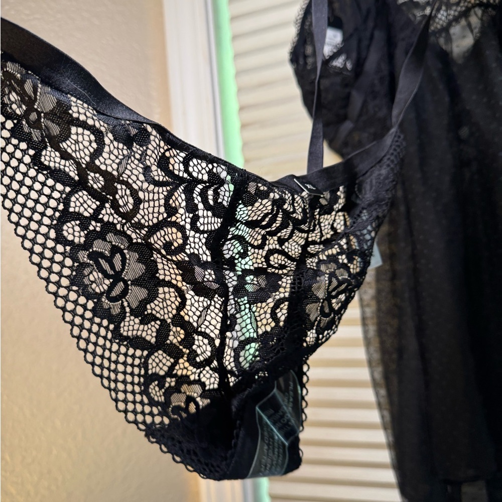 City Chic “Mia” Lace Babydoll Set – Black – Size XL – NWT - Picture 3 of 6